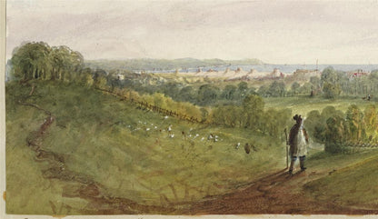 Mary Webster (1794-1883) Watercolour Painting Near Compton Place Eastbourne 18425