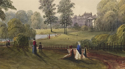 Mary Webster (1794-1883) Watercolour Painting Buckingham Palace London 18415