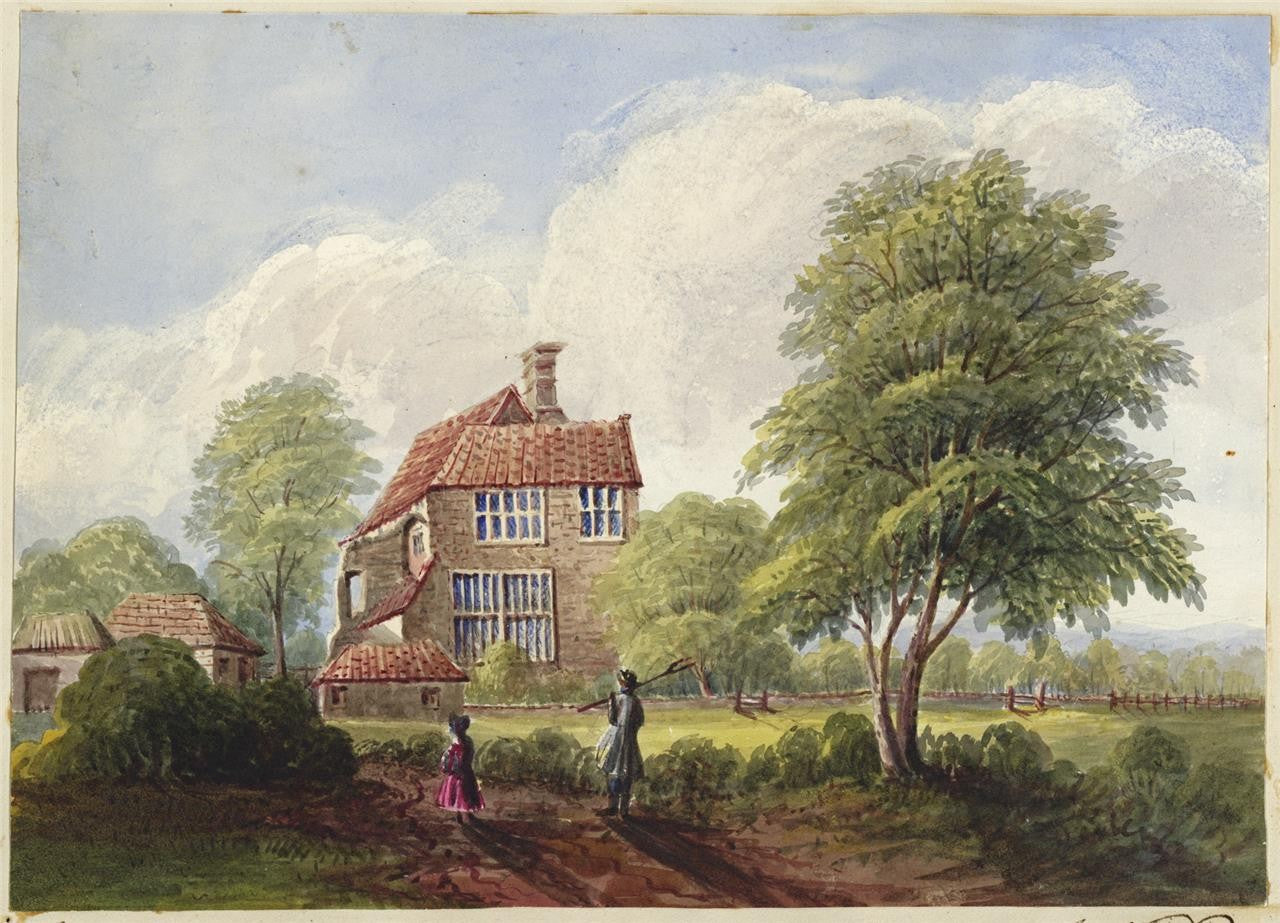 Mary Webster (1794-1883) Watercolour Painting Priesthawes Near Eastbourne 18420