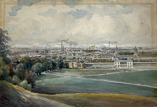 C B Core Watercolour Painting Greenwich London 19380
