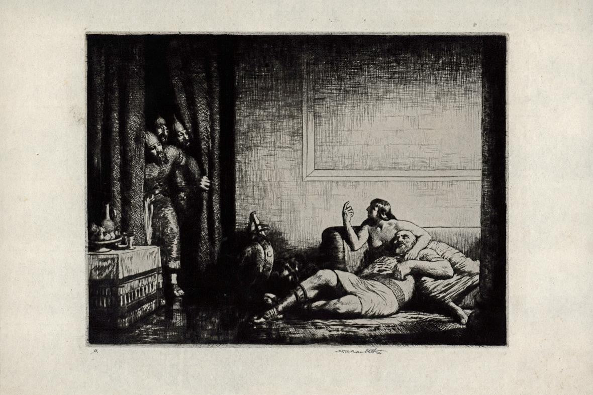 William Arthur Narbeth (b.1893) Signed Etching Classical Scene - 20th Century4