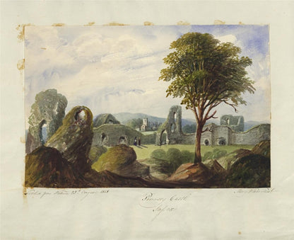 Mary Webster (1794-1883) - Watercolour Painting - Pevensey Castle Sussex - 18489