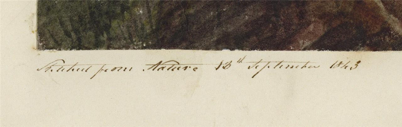 Mary Webster (1794-1883) - Watercolour Painting - Richborough Castle Kent 18433