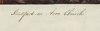 Mary Webster (1794-1883) Watercolour Painting - Stratford-upon-Avon Church 18464