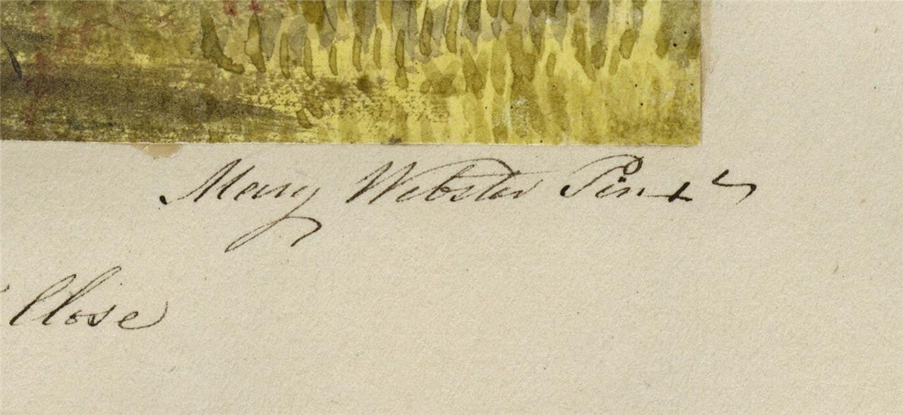 Mary Webster (1794-1883) Watercolour Painting Cheltenham Church & Parsonage 18402