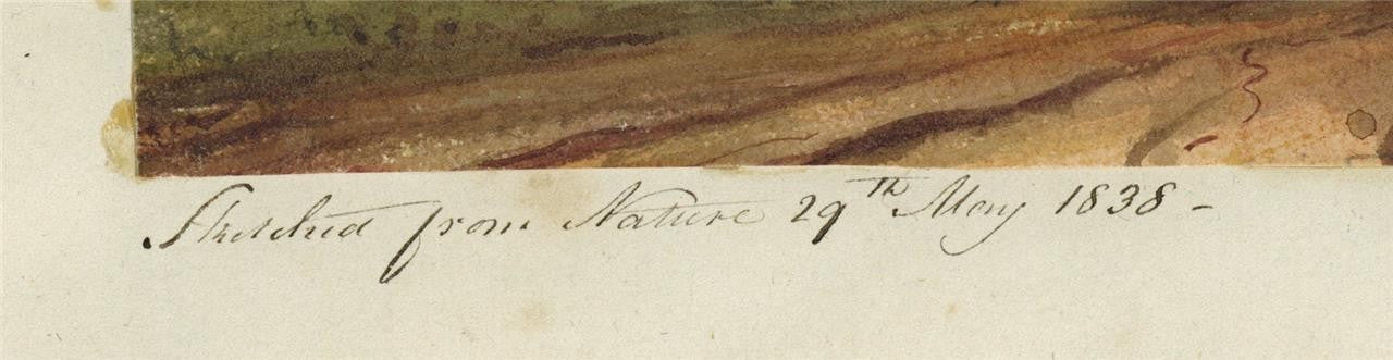 Mary Webster (1794-1883) Watercolour Painting London From Greenwich Park 18383