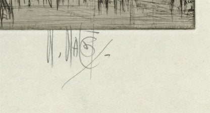 William Walcot (1874-1943) Pencil Signed Etching The Bank Of England London2