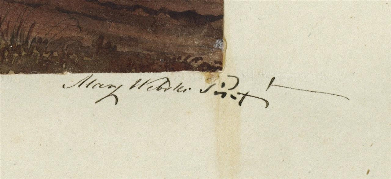 Mary Webster (1794-1883) Watercolour Painting - Kensington Palace London 18382