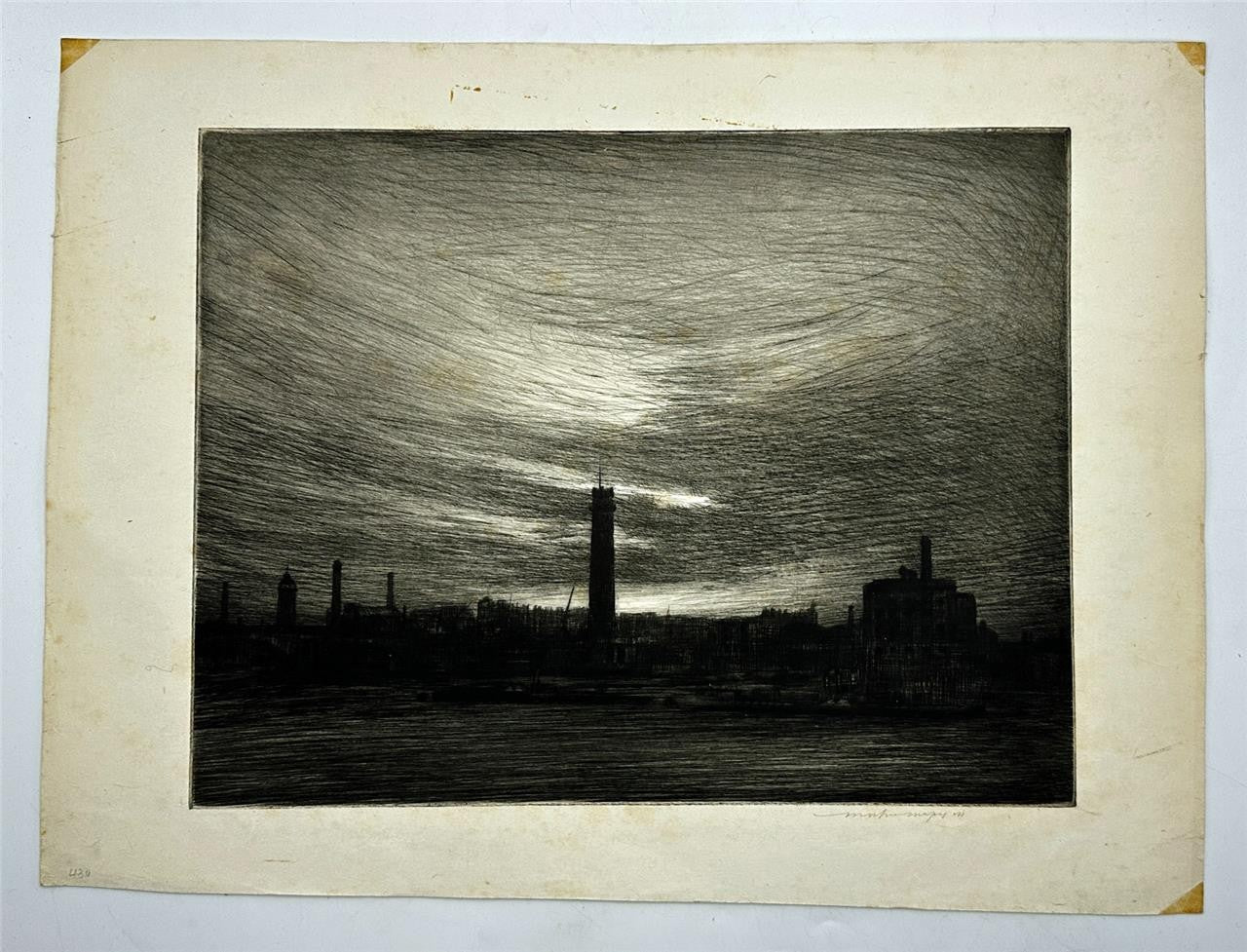 Mortimer Menpes (1855-1938) - Pencil Signed Etching - Shot Tower London1