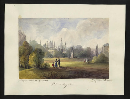 Mary Webster (1794-1883) - Watercolour Painting - Royal Pavilion Brighton 18381
