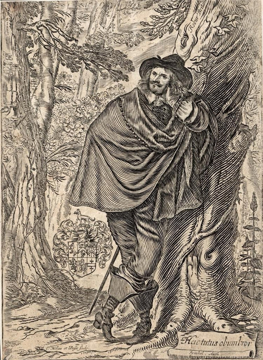 Claude Mellan - Abraham Bosse - Antique Engraving - Portait Of James Howell0