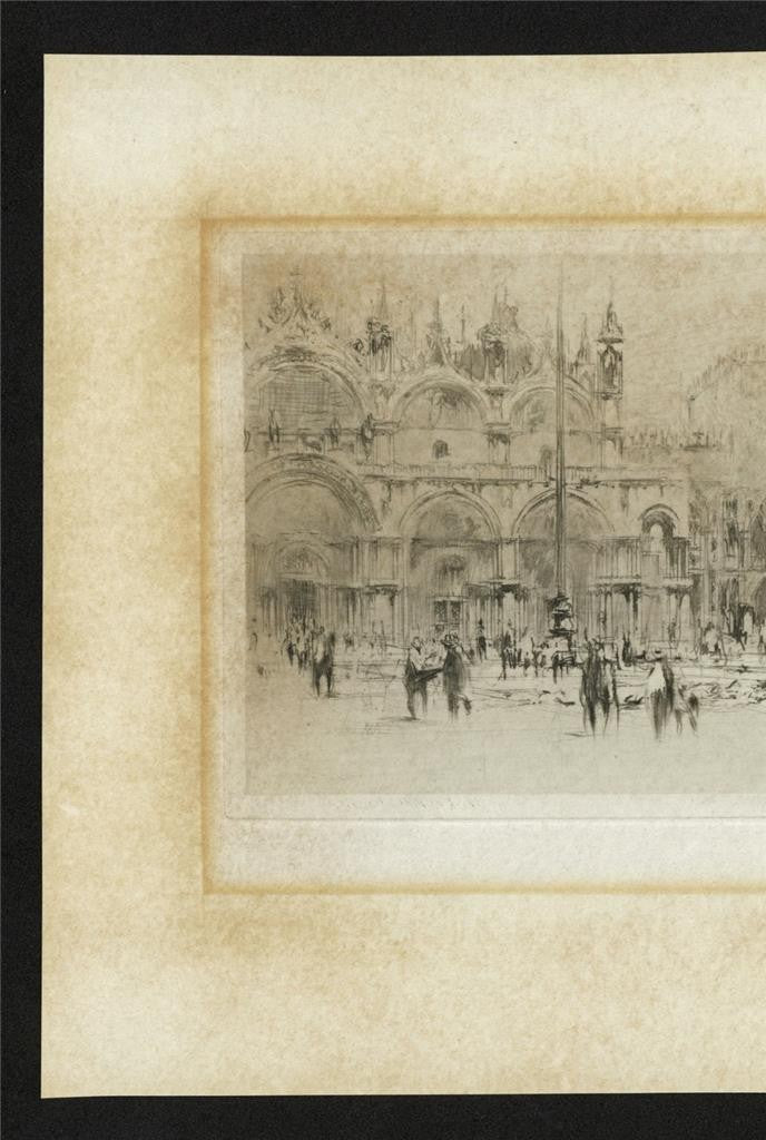 William Walcot (1874-1943) Pencil Signed Etching - San Marco Venice3