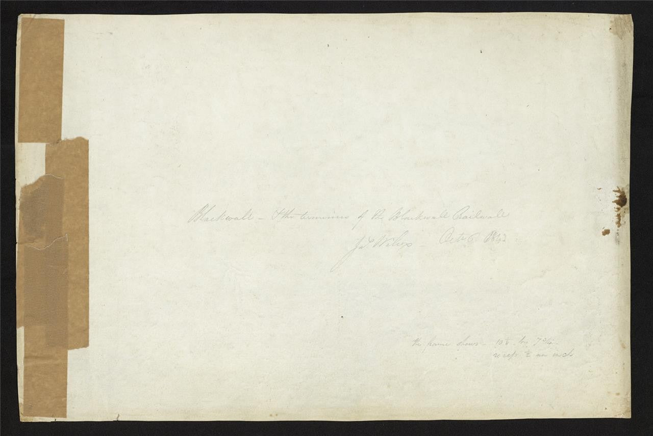 James Wilcox (17781865) Watercolour Painting  Blackwall Reach London 18437