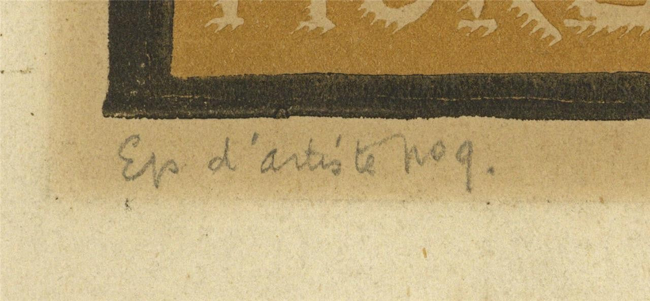 Ludovic-Rodo Pissarro (1878-1952) Pencil Signed Woodcut - Bookplate Magazine3