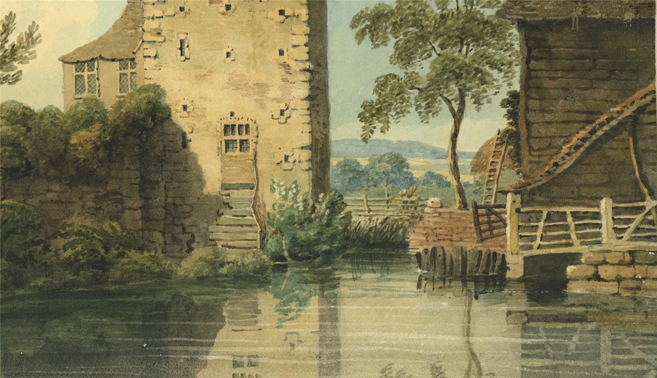 Anne Clark Watercolour Painting Part Of The Old Walls At Canterbury 18163