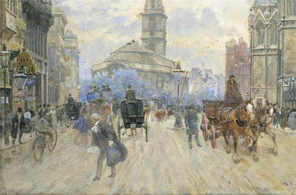 Henry Edward Tidmarsh Watercolour Painting - Royal Courts Of Justice London 18974