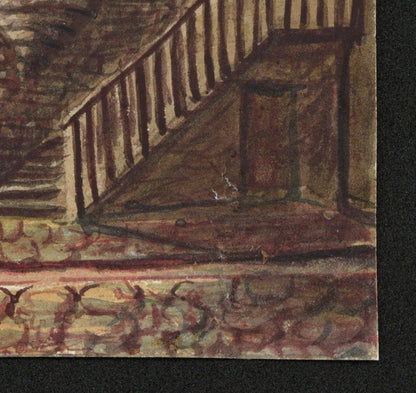 Mary Webster Small Watercolour Painting John Knox House Edinburgh Scotland4