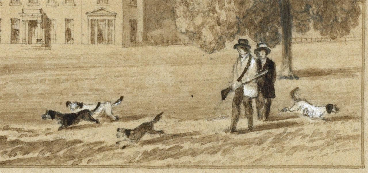 John Preston Neale (1780-1847) Watercolour Painting Sunninghill Park Berkshire3