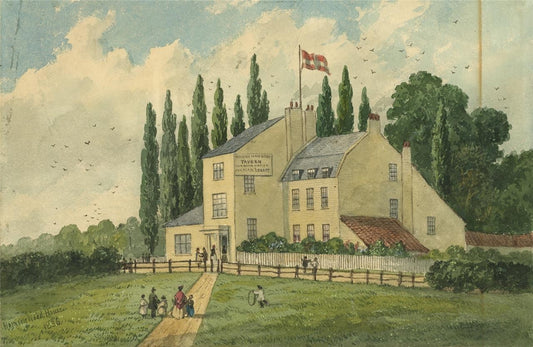 Hornsey Wood House Tavern London 1836 Watercolour Painting - Finsbury Park0