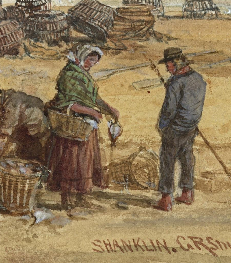 G. R. Smith Watercolour Painting Shanklin Isle Of Wight 1882  19th Century9