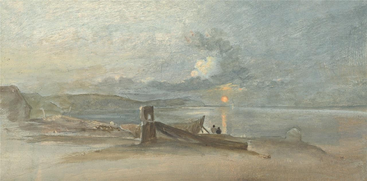 Coastal Sunset - Oil Painting - Late 19th / Early 20th Century0
