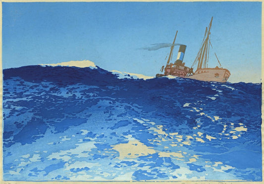 Florence Mary Sotheby Pitcher (1896-1982) Signed Wood Engraving - The Trawler0
