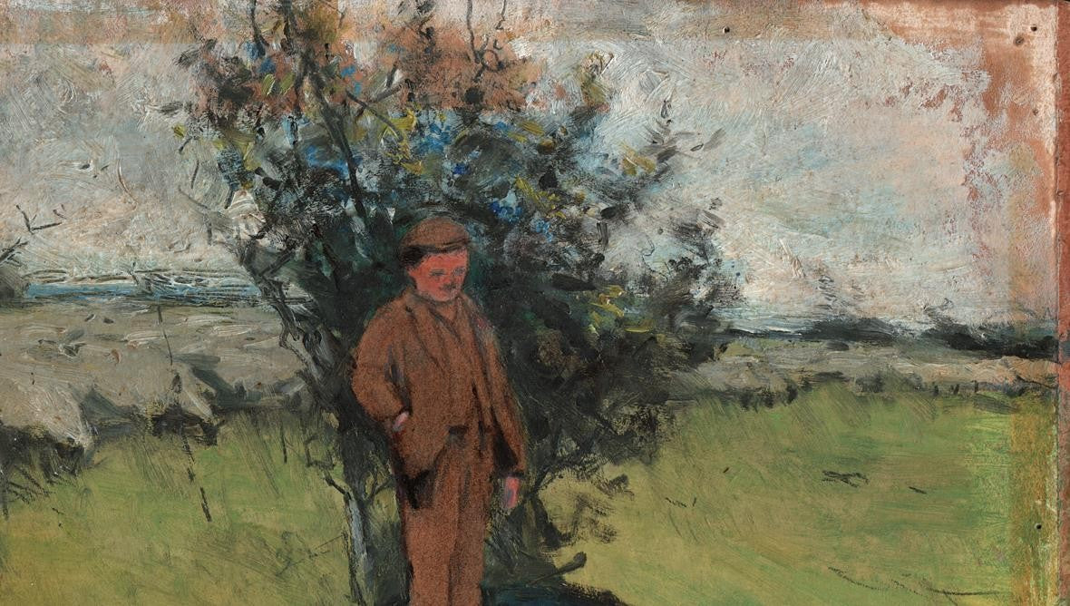 Gideon Matthew Fidler (1857-1942) Oil Painting - The Shepherds Breakfast6