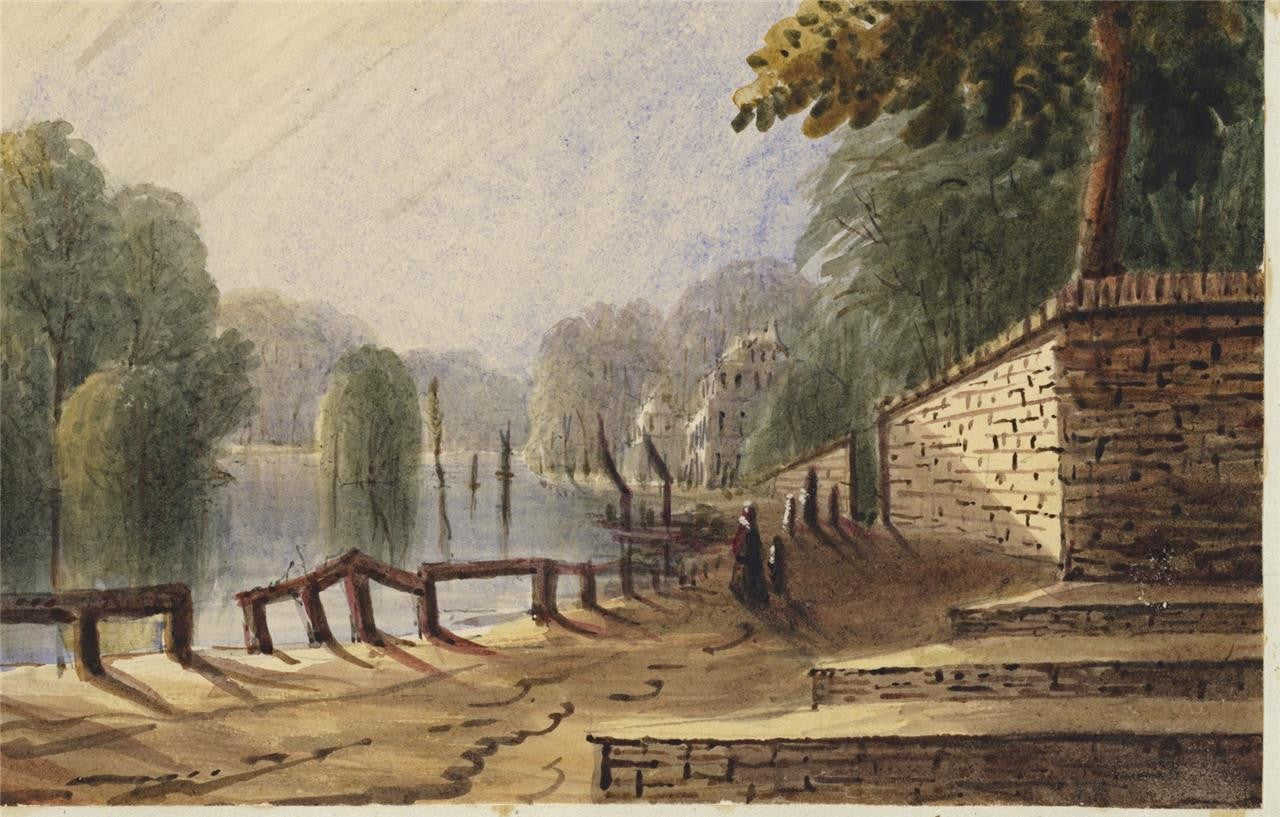 Mary Webster (1794-1883) Watercolour Painting Richmond London 18416