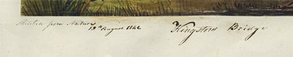 Mary Webster (1794-1883) Watercolour Painting Kingston Bridge London 18423