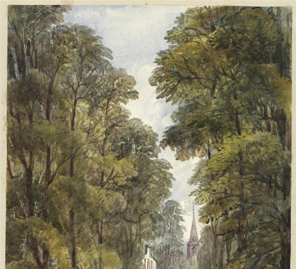 Mary Webster (1794-1883) Watercolour Painting Old Well Walk Cheltenham 18406