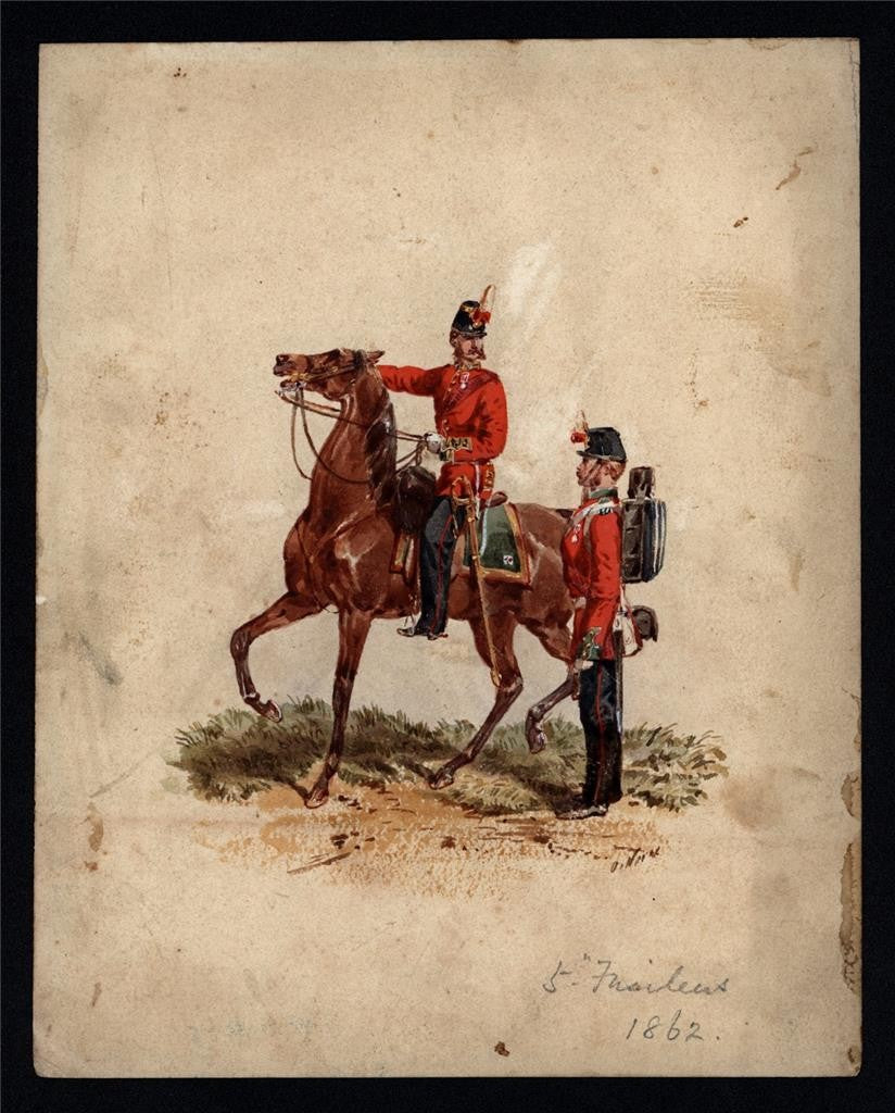 Orlando Norie (1832-1901) - Watercolour Painting - 5th Fusiliers - 18621