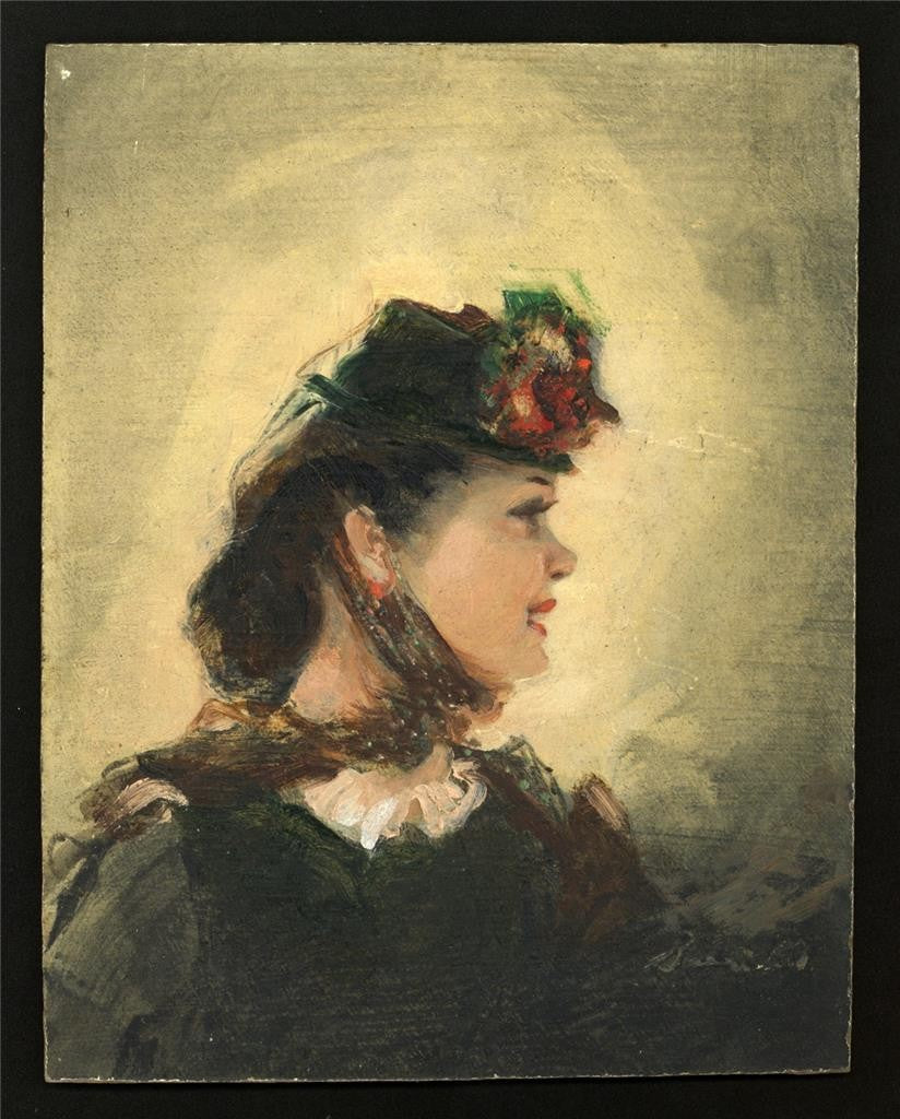 William Henry Barribal - Oil Painting - Portrait Of A Lady - 20th Century2