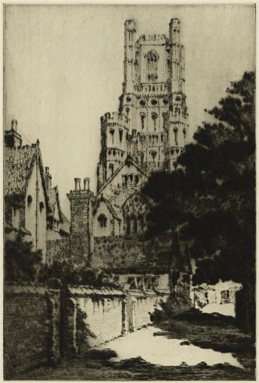 Sybil Andrews (1898-1992) Pencil Signed Etching - King's School Ely0