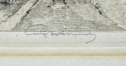 Luigi Kasimir (1881-1962) Signed Etching The Minaret Fifth Avenue New York USA2