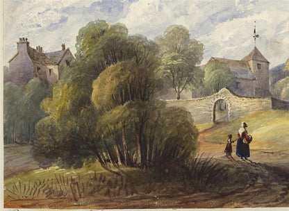 Mary Webster (1794-1883) - Watercolour Painting - Ovingdean Church Brighton 18386