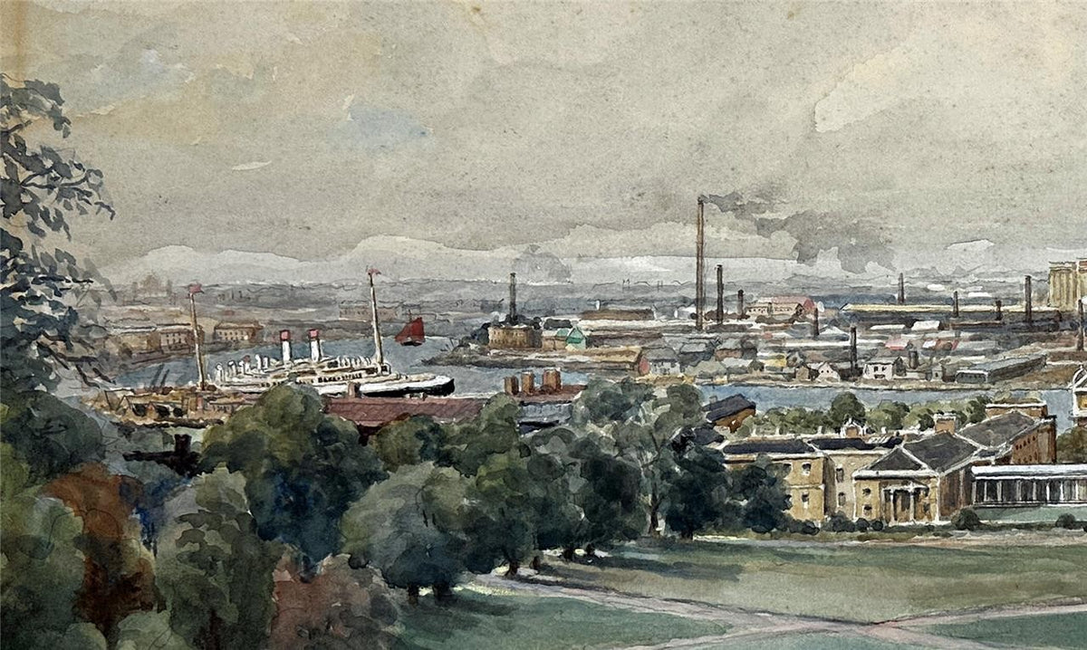 C B Core Watercolour Painting Greenwich London 19383