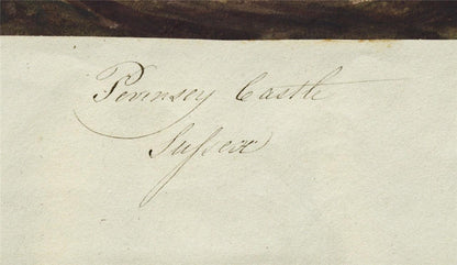 Mary Webster (1794-1883) - Watercolour Painting - Pevensey Castle Sussex - 18484