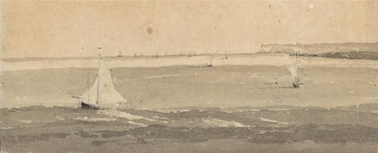 Between Ramsgate & Sandwich Kent 1823 - Watercolour Painting - 19th Century7