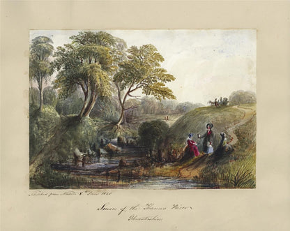 Mary Webster Watercolour Painting Source Of River Thames Gloucestershire 18405