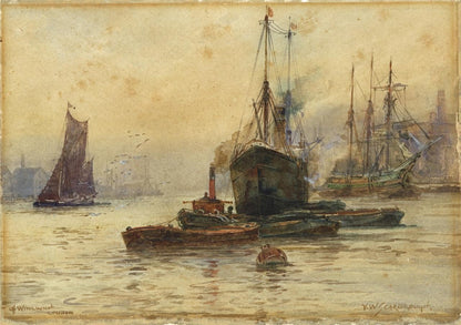 Frederick William Scarborough (18601939) Watercolour Painting Woolwich London0