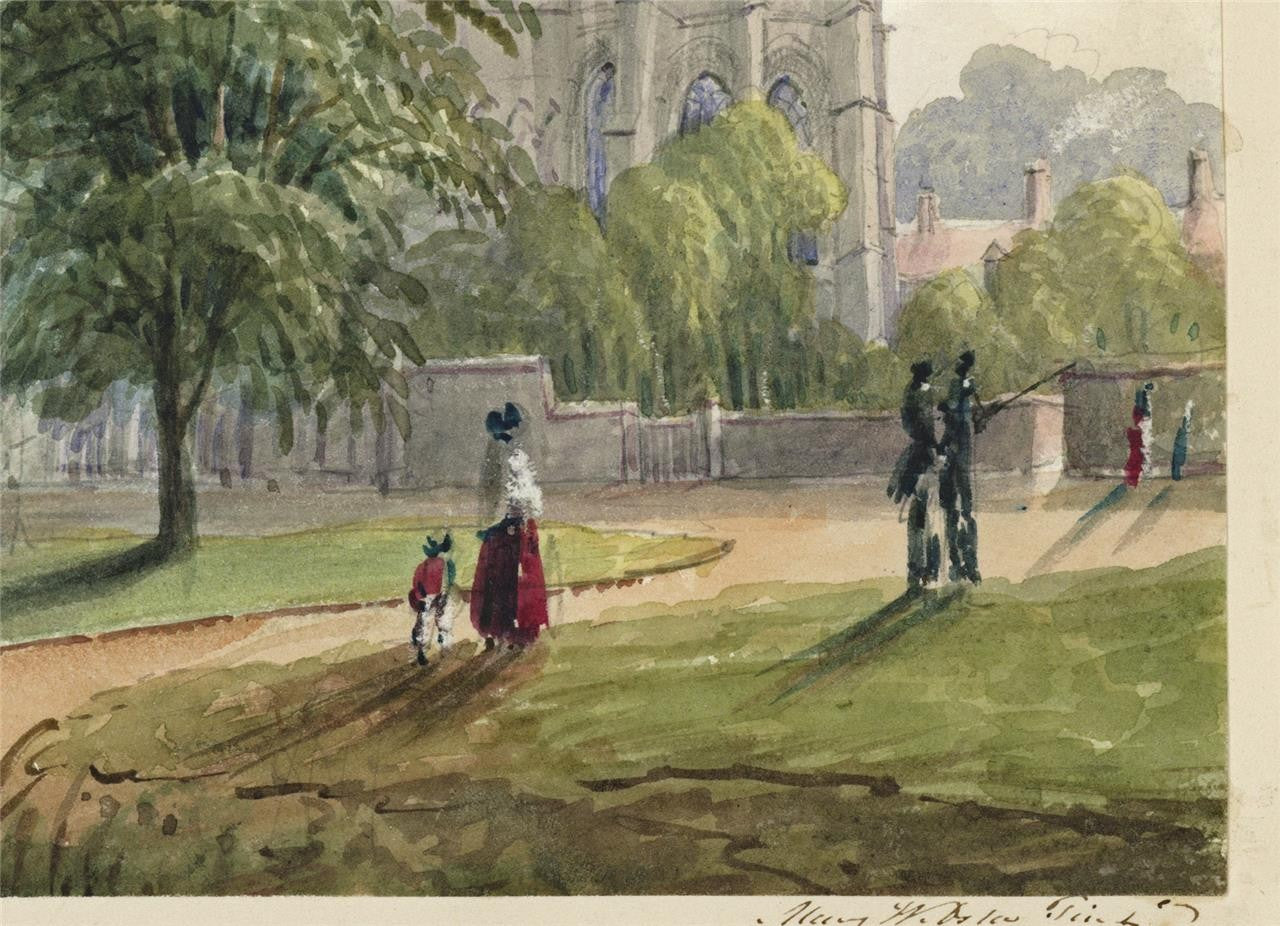 Mary Webster (1794-1883) - Watercolour Painting - Canterbury Cathedral 18437