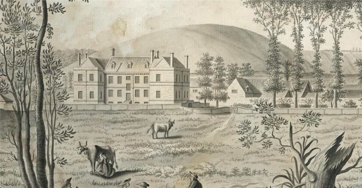 View Of Nethercot House Watercolour Painting Late 18th / Early 19th Century23