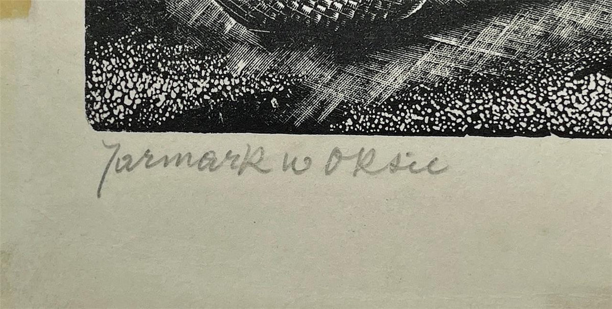 Stefan Mrozewski (1894-1975) Woodcut Signed In Pencil - Village In Poland - 19323