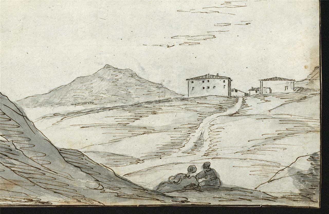 Richard Cooper Jnr (1740-1822) Watercolour Painting Italian Scene 18th Century5