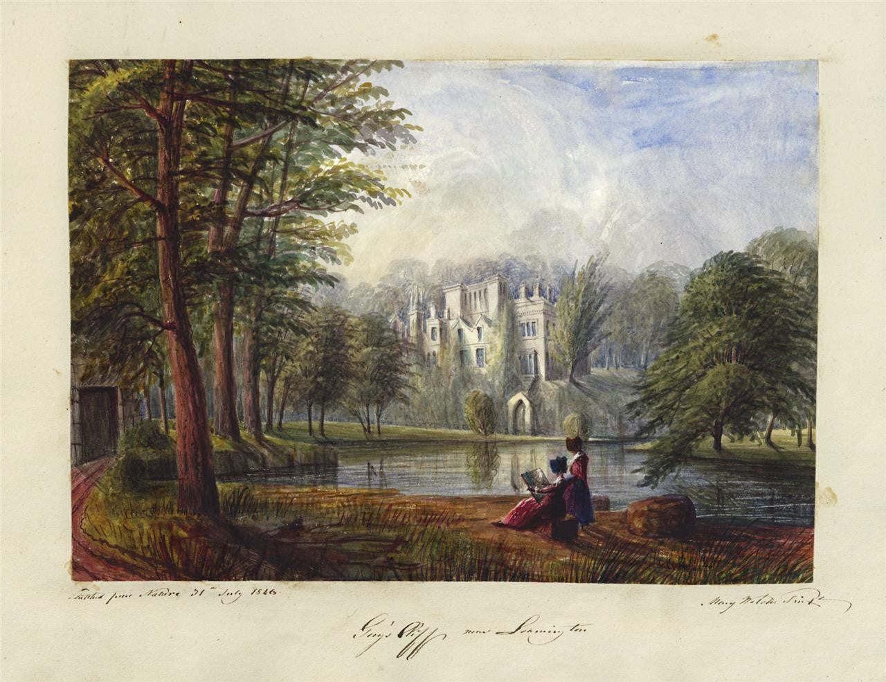 Mary Webster (1794-1883) - Watercolour Painting - Guys Cliffe House 18467