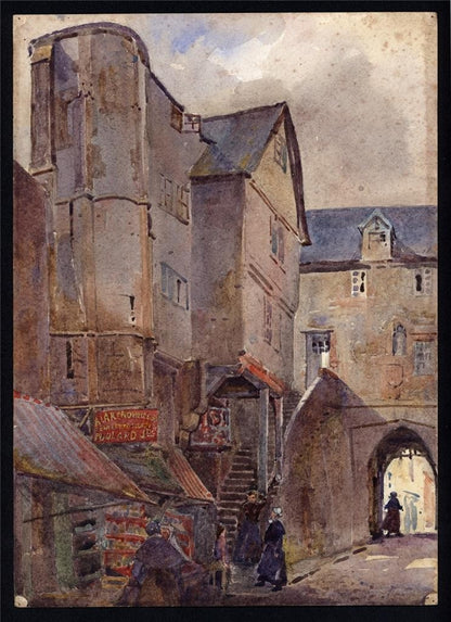 Alfred Crowdy Lovett (1862-1919) Watercolour Painting - Mont Saint-Michel France1