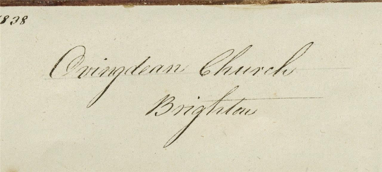 Mary Webster (1794-1883) - Watercolour Painting - Ovingdean Church Brighton 18384