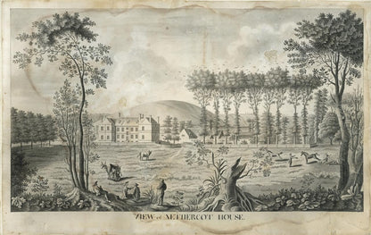 View Of Nethercot House Watercolour Painting Late 18th / Early 19th Century8