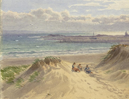 Samuel Phillips Jackson - Watercolour Painting - Sand Dunes Coastal Landscape5