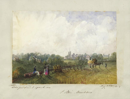 Mary Webster (1794-1883) Watercolour Painting - St Peter's Broadstairs Kent 18437